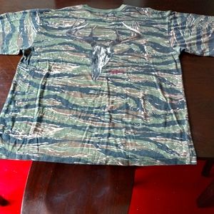 Two Camouflage Outdoor Shirts with animal head art!
